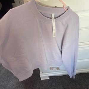 Softstreme Perfectly Oversized Cropped Crew in lavender size 8 womens